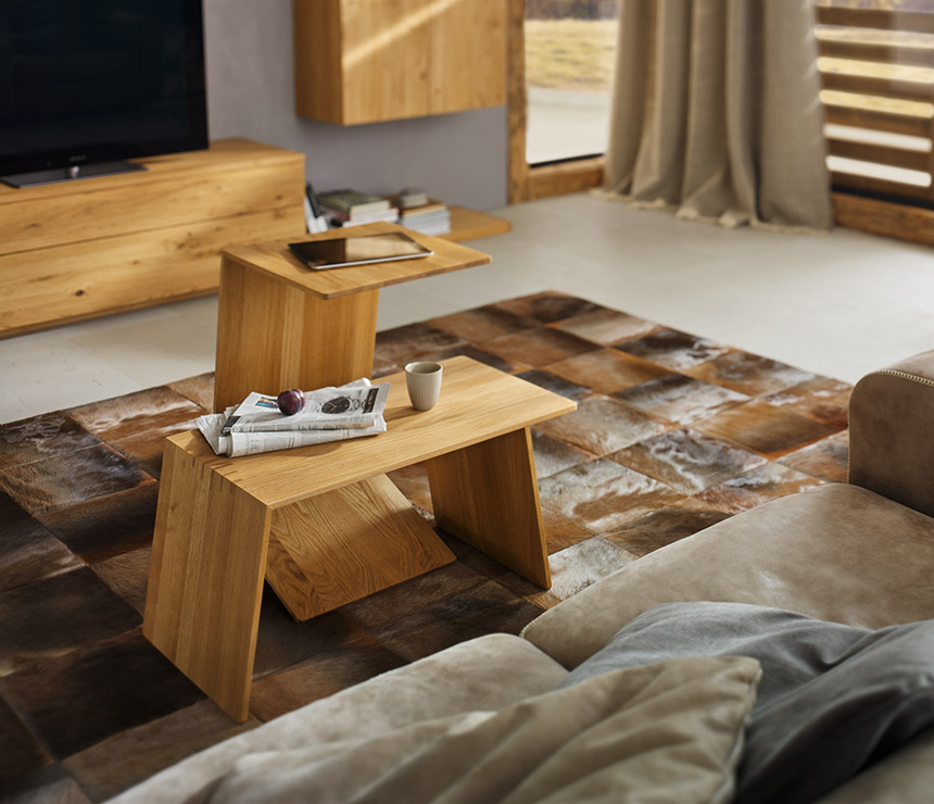 Sidekick coffee table and side table