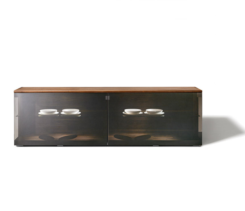Nox Smoke-glass sideboard
