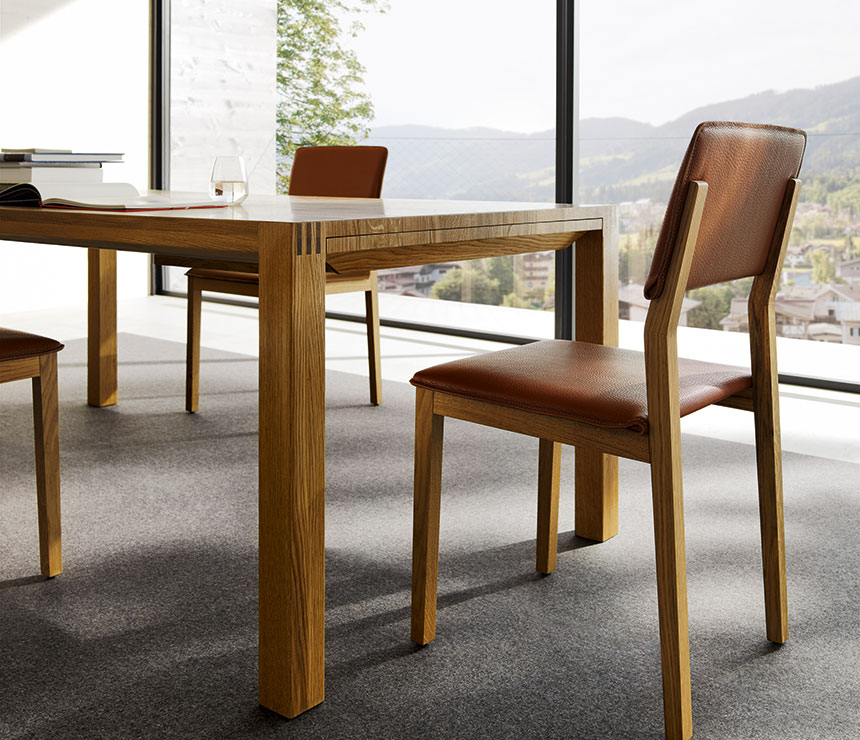 High-end solid wood dining table