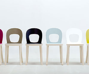 Beautiful curved retro walnut dining chairs