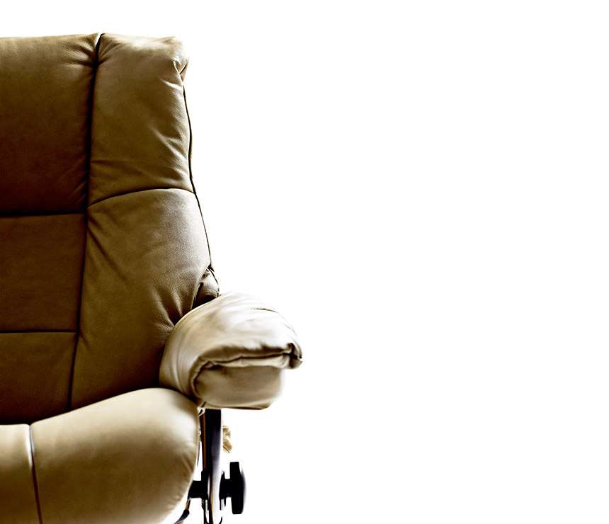 Close-up of the Stressless Mayfair recliner