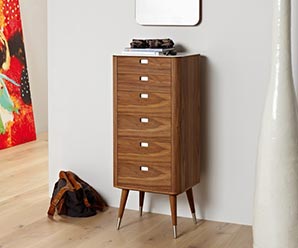 Danish tall retro cabinet