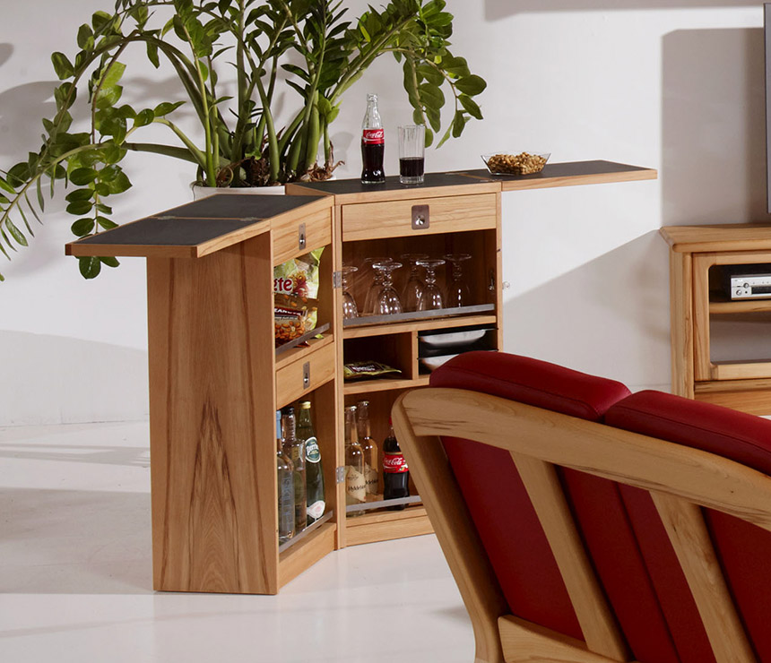 Danish teak bar cabinet