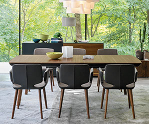 Superbly easy to extend solid wood dining table