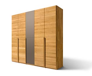 Luxurious modern solid walnut wardrobes