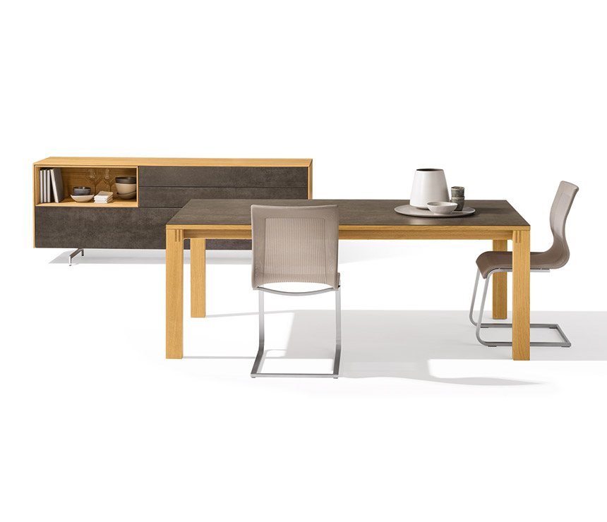 Team7 Magnum with ceramic top and the Filigno sideboard