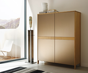 Mylon maple wood display cabinet