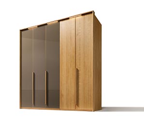 Luxury traditional solid walnut wardrobes