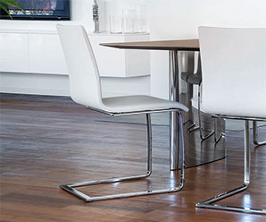 Italian cantilever dining chair