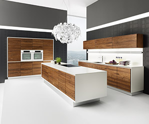 Glamorous white and solid beech kitchens