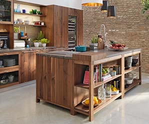 Solid Wood Walnut Kitchens