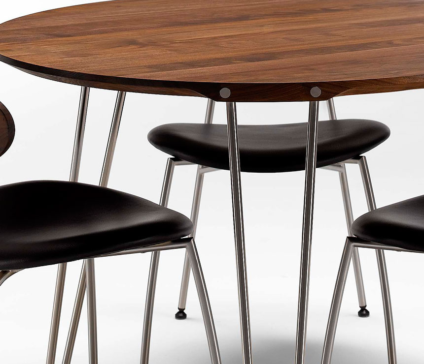 Walnut Round dining table
