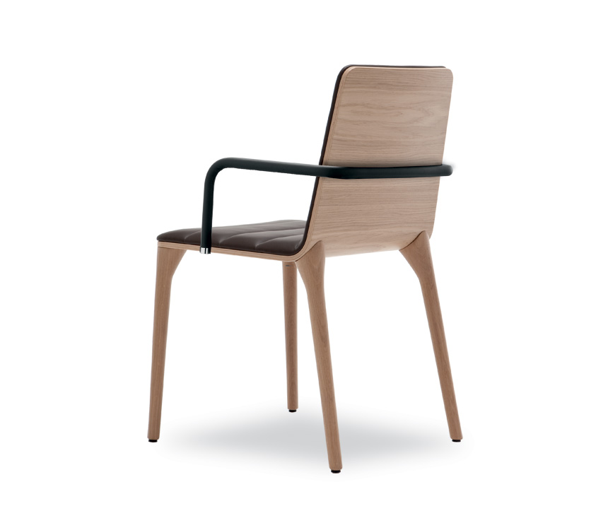Wood backed carver dining chair
